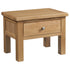 Dorchester Light Oak Side Table With Drawer