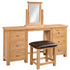 Dorchester Light Oak Double Ped D/Table + Stool