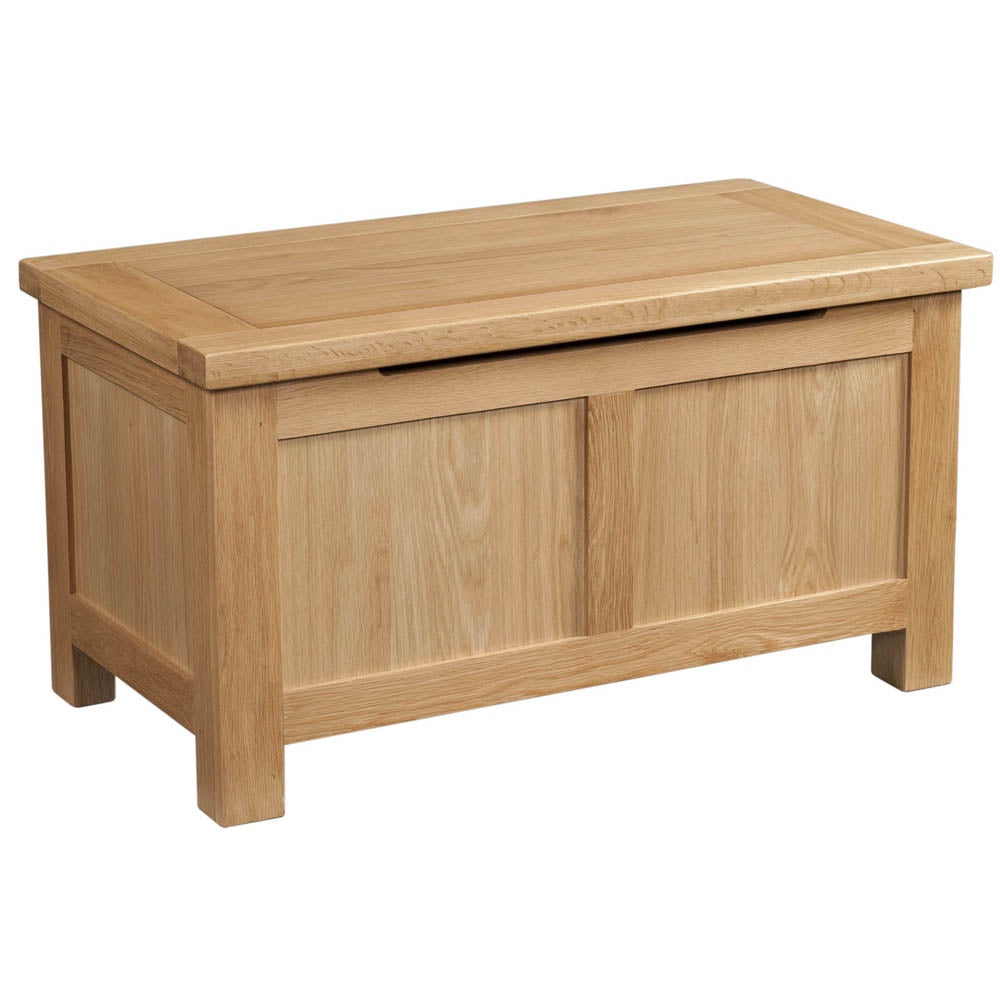 Dorchester Light Oak Blanket Box