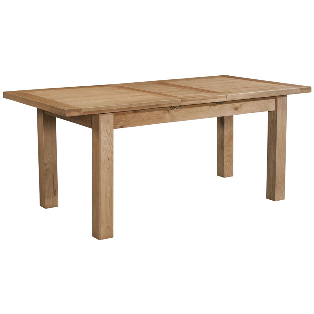 Dorchester Light Oak Dining Table With 1 Extension 120-153 X 80