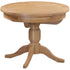 Dorchester Light Oak Round Extending Pedestal Table