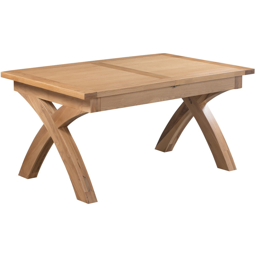 Dorchester Light Oak X-Leg Extending Table