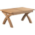 Dorchester Light Oak X-Leg Extending Table