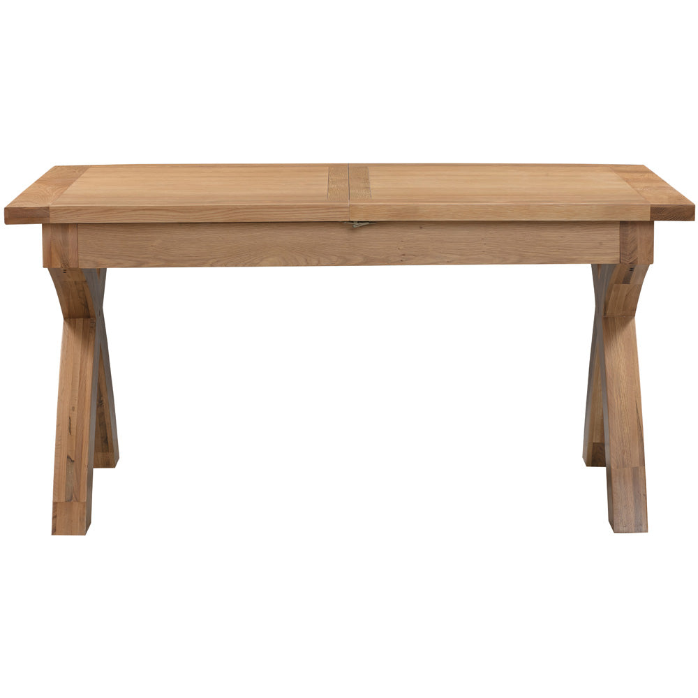 Dorchester Light Oak X-Leg Extending Table