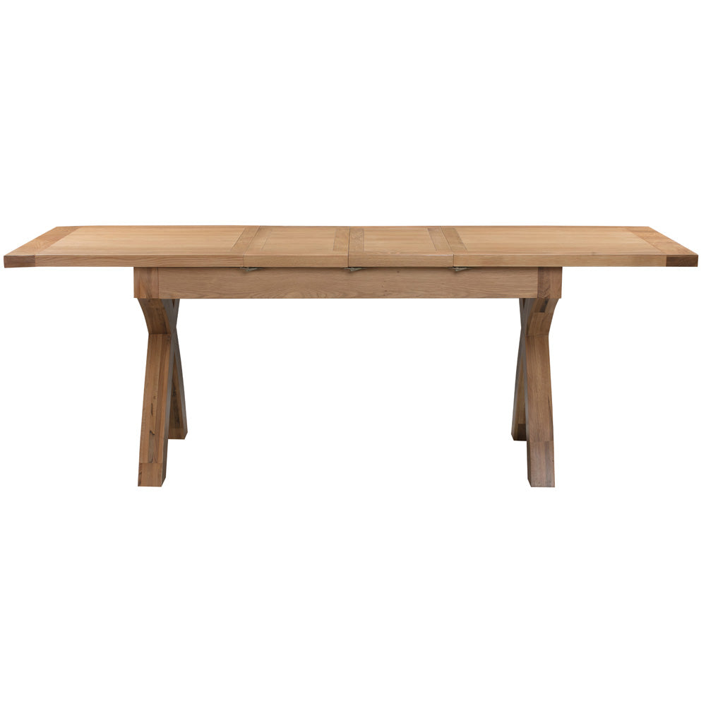 Dorchester Light Oak X-Leg Extending Table