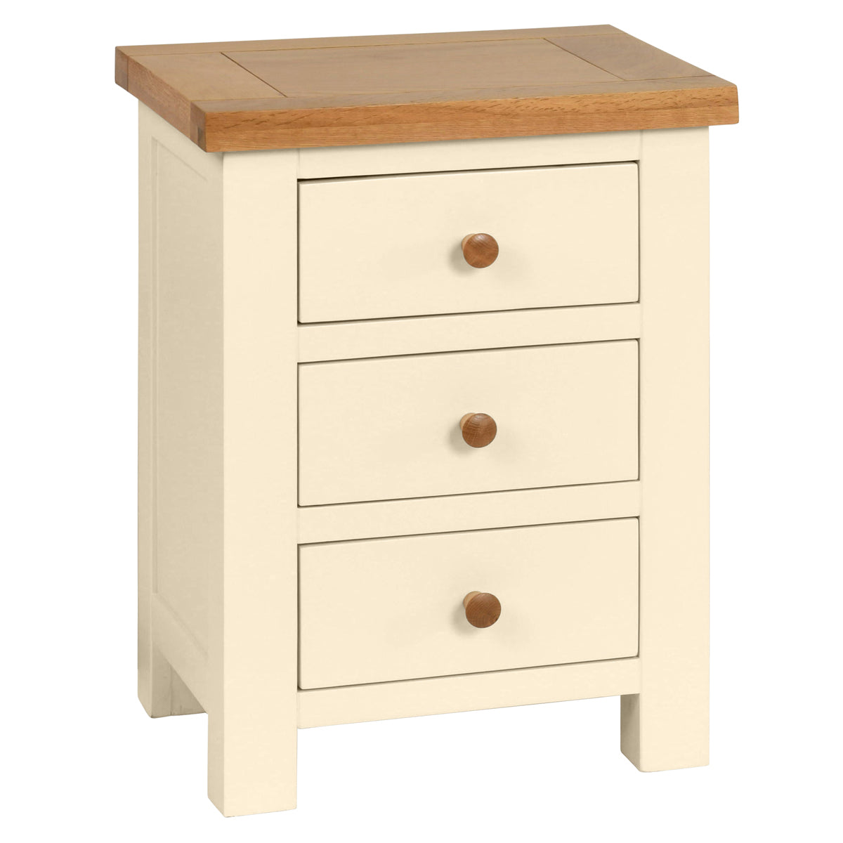 Dorchester Ivory 3 drawer Bedside