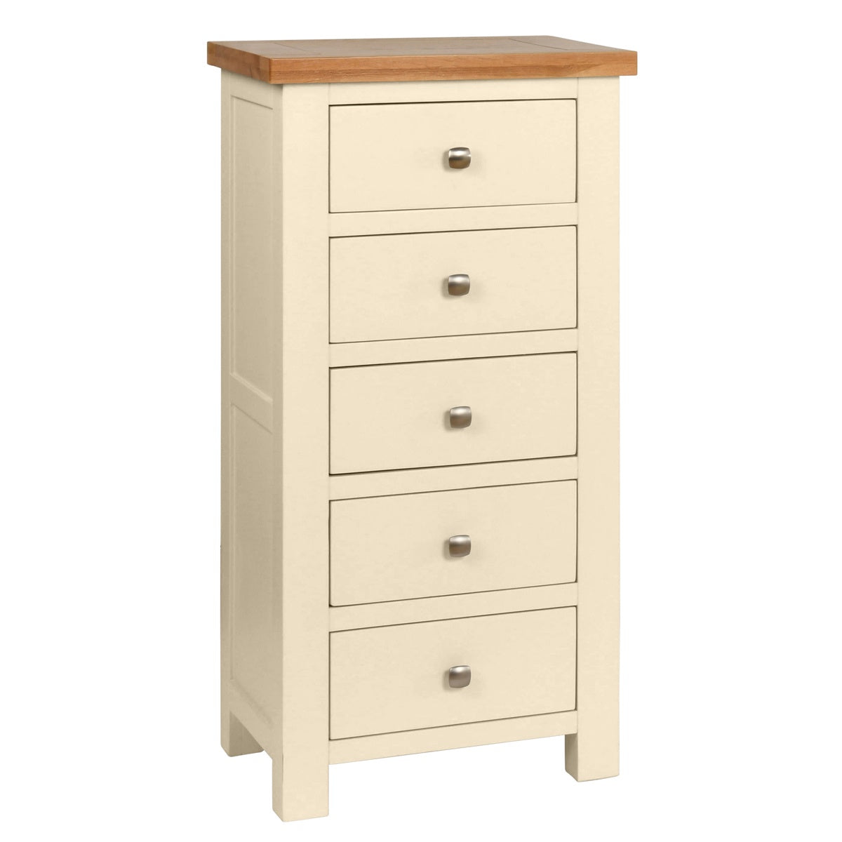 Dorchester Ivory 5 Drawer Tall Chest