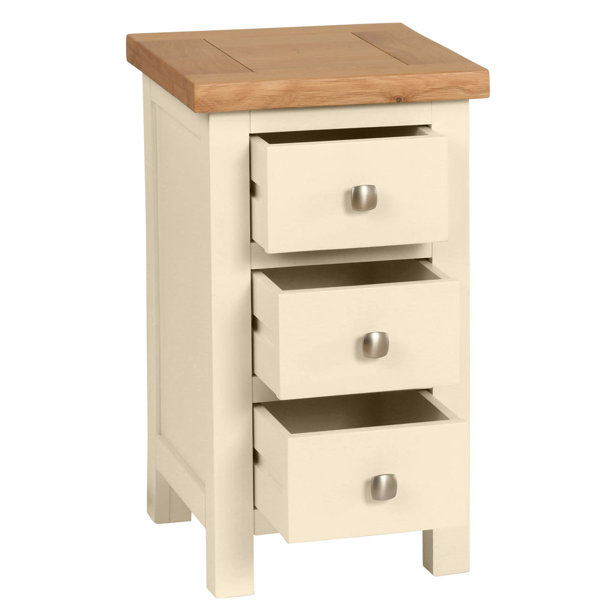 Dorchester Ivory Compact 3 Drawer Bedside