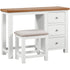 Dorchester White Dressing Table & Stool