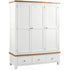 Dorchester White Triple Robe With 3 Drawers