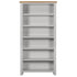 Dorchester Moon Grey 6' Bookcase