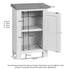 Dorchester White Small Cabinet W 1 Door