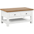 Dorchester White Coffee Table With 2 Drawers