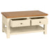 Dorchester Ivory Coffee Table With 2 Drawers