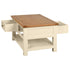 Dorchester Ivory Coffee Table With 2 Drawers