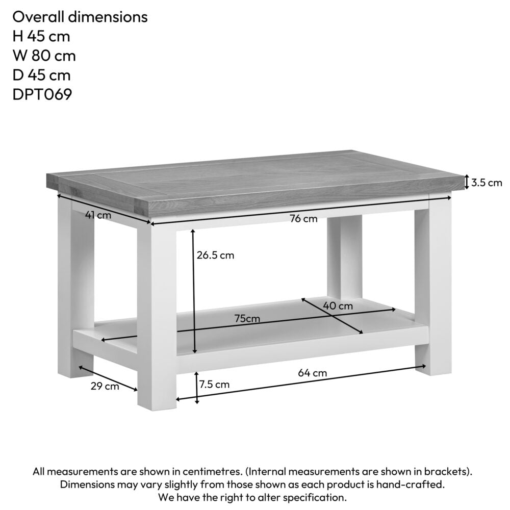 Dorchester Ivory Small Coffee Table
