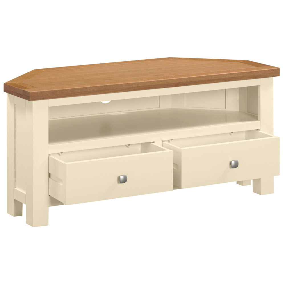 Dorchester Ivory Large Corner TV Unit