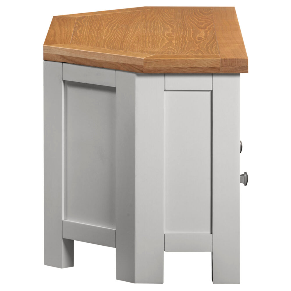 Dorchester Moon Grey Large Corner TV Unit