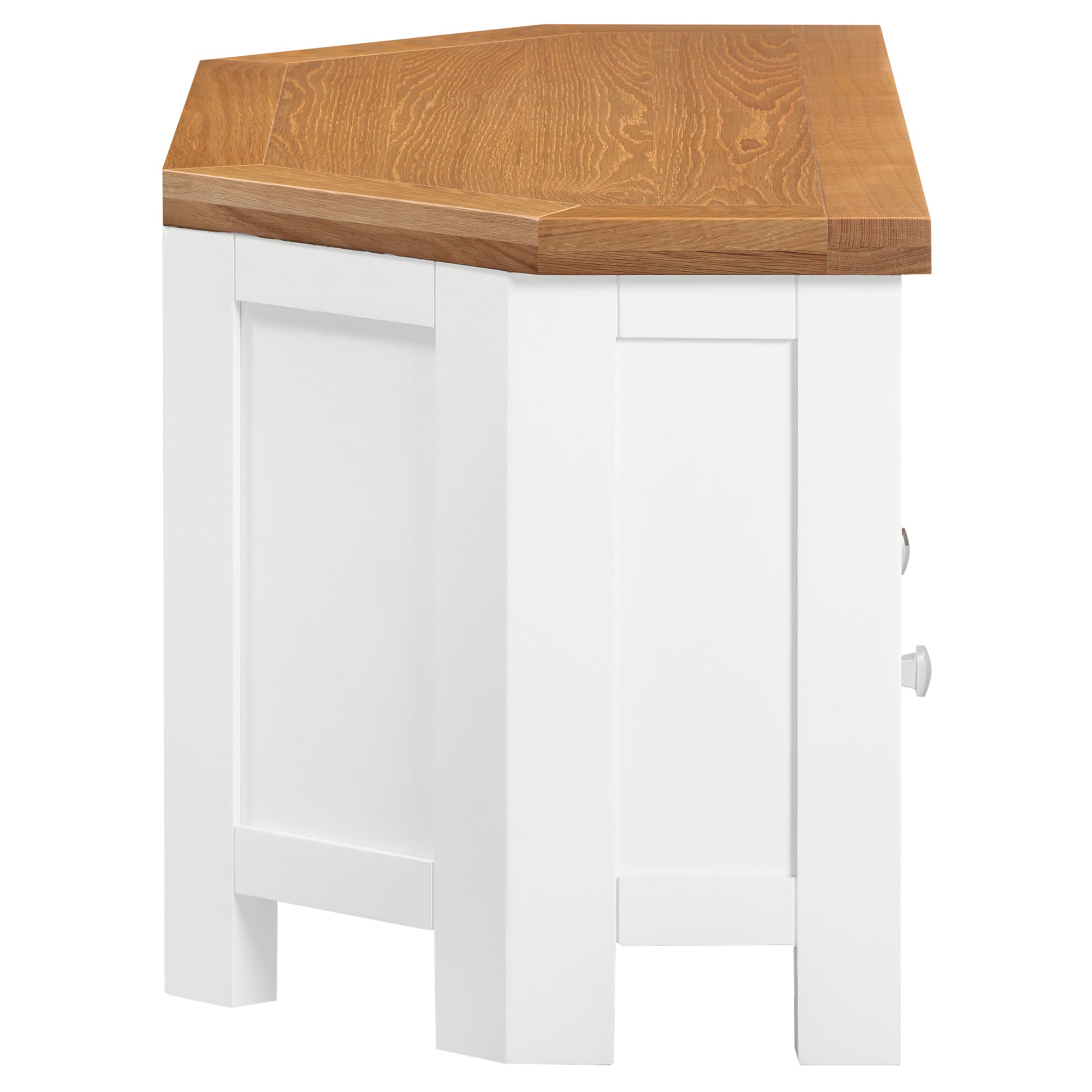 Dorchester White Large Corner TV Unit