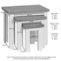 Dorchester Ivory Nest Of Tables
