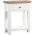 Dorchester White Small Console W 1 Drw & Shelf