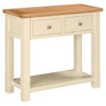Dorchster Ivory Console Table With 2 Drawers