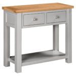 Dorchester Moon Grey Console With 2 Drawers