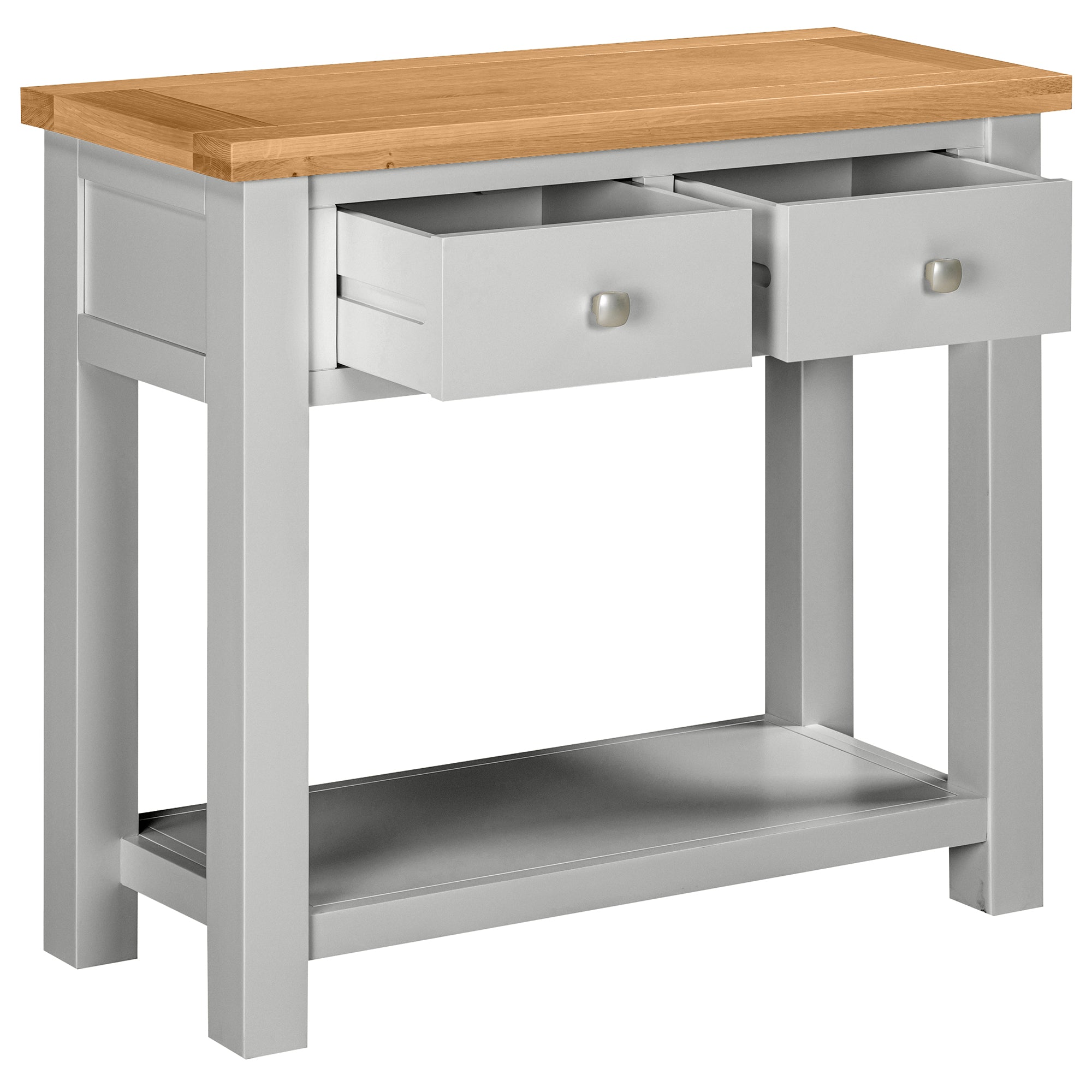 Dorchester Moon Grey Console With 2 Drawers