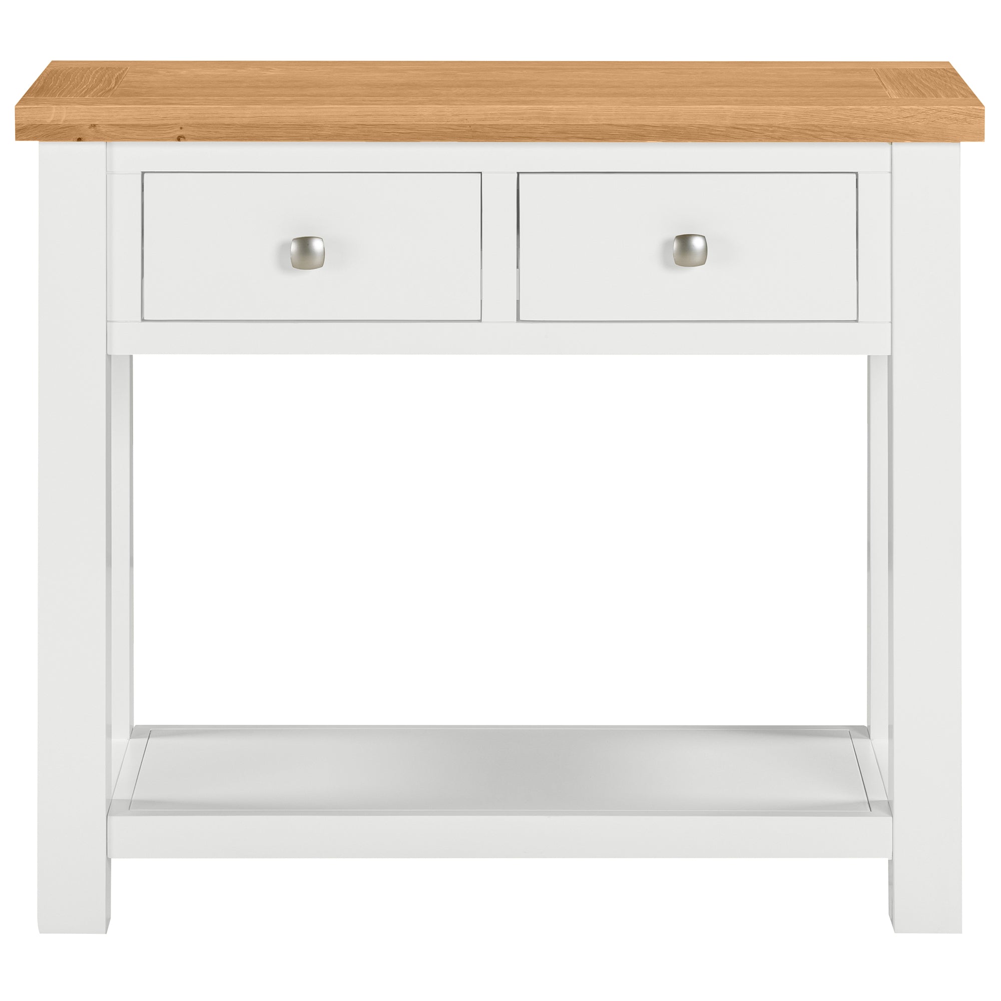 Dorchester White Console Table With 2 Drawers