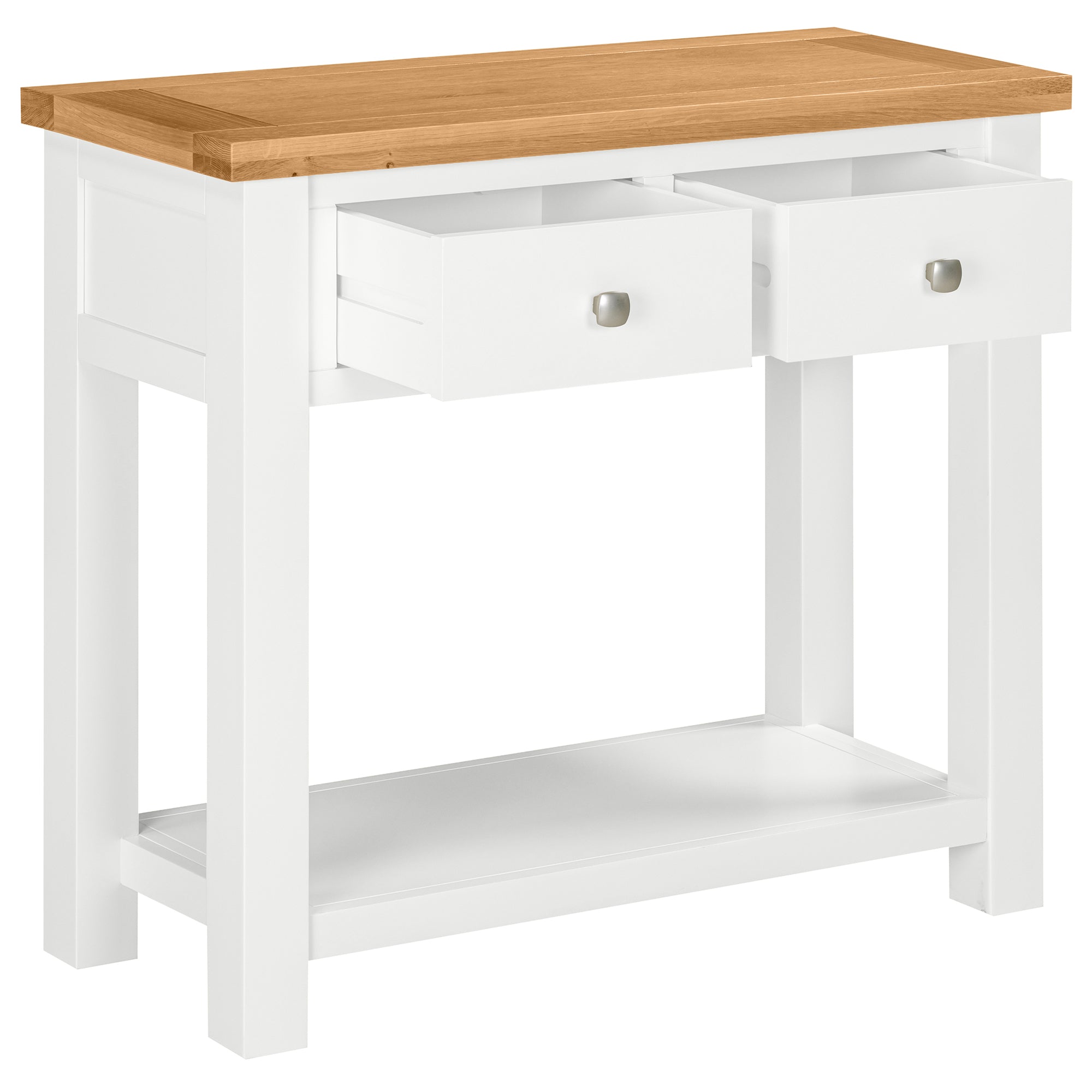 Dorchester White Console Table With 2 Drawers