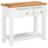 Dorchester White Console Table With 2 Drawers