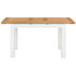 Dorchester White Dining Table With 1 Extension 120-153 x 80cm