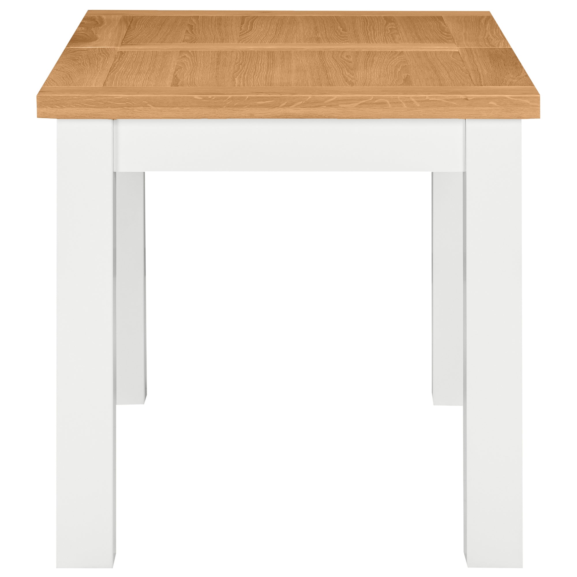 Dorchester White Dining Table With 1 Extension 120-153 x 80cm