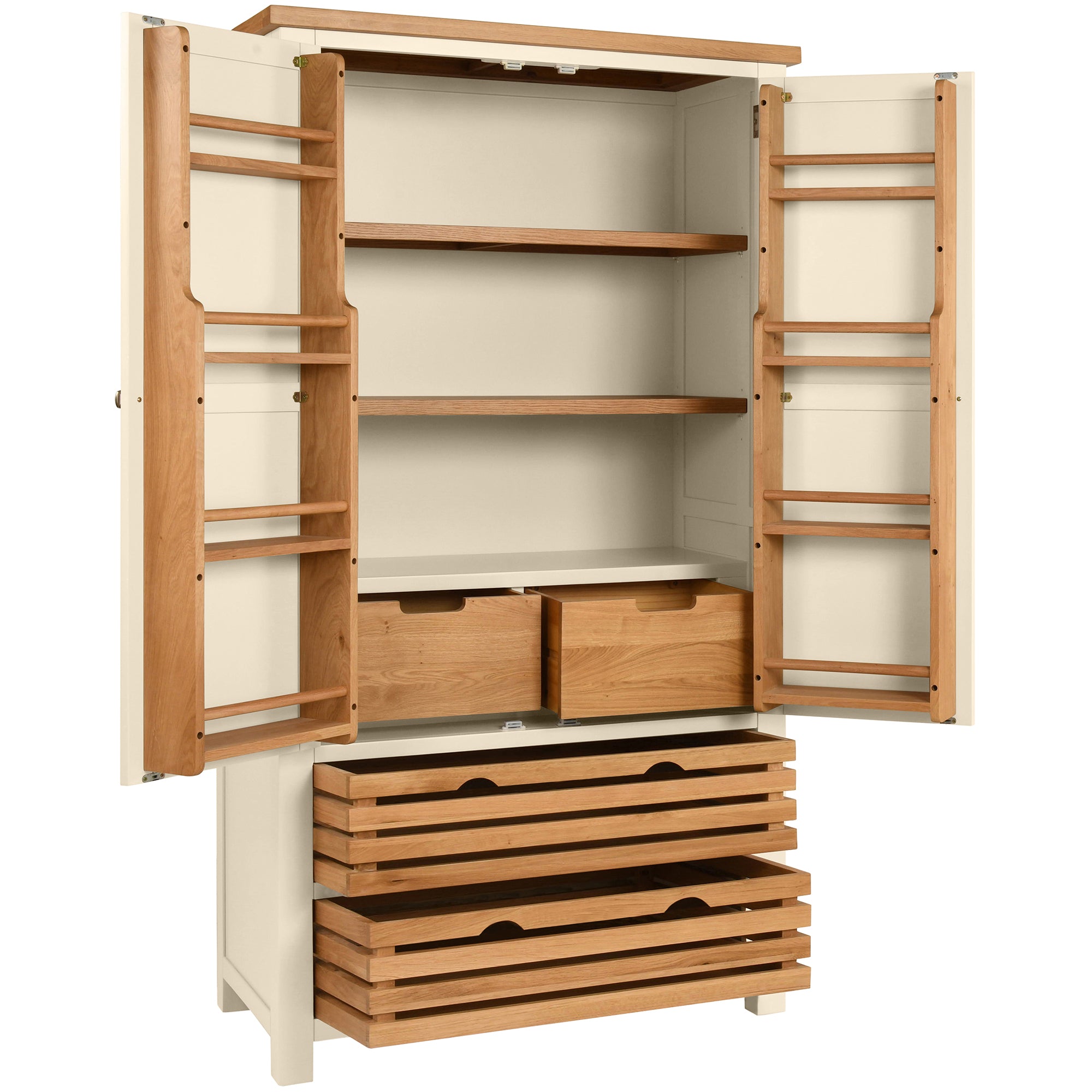 Dorchester Ivory Double Larder Cupboard