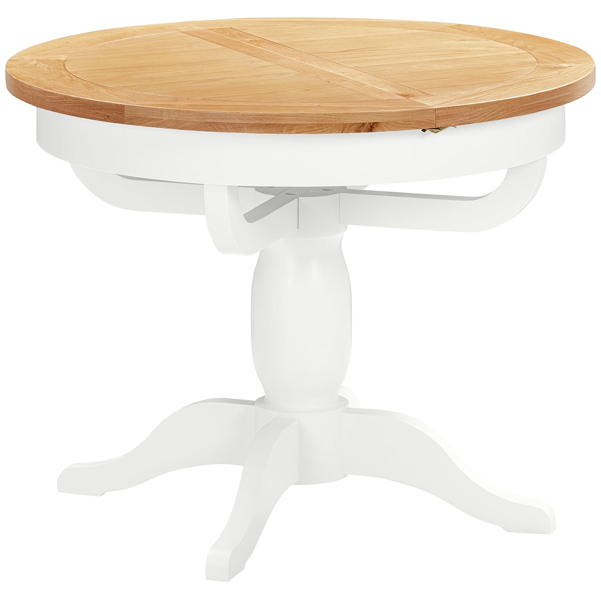 Dorchester White 2 Leaf Extension Dining Table