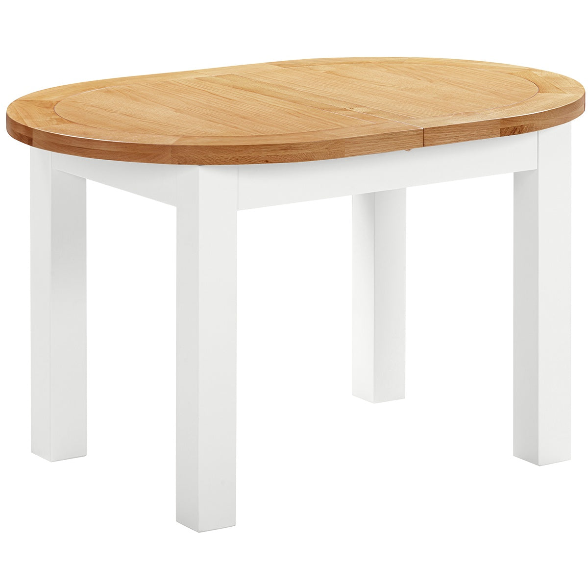 Dorchester White D-End Extending Dining Table