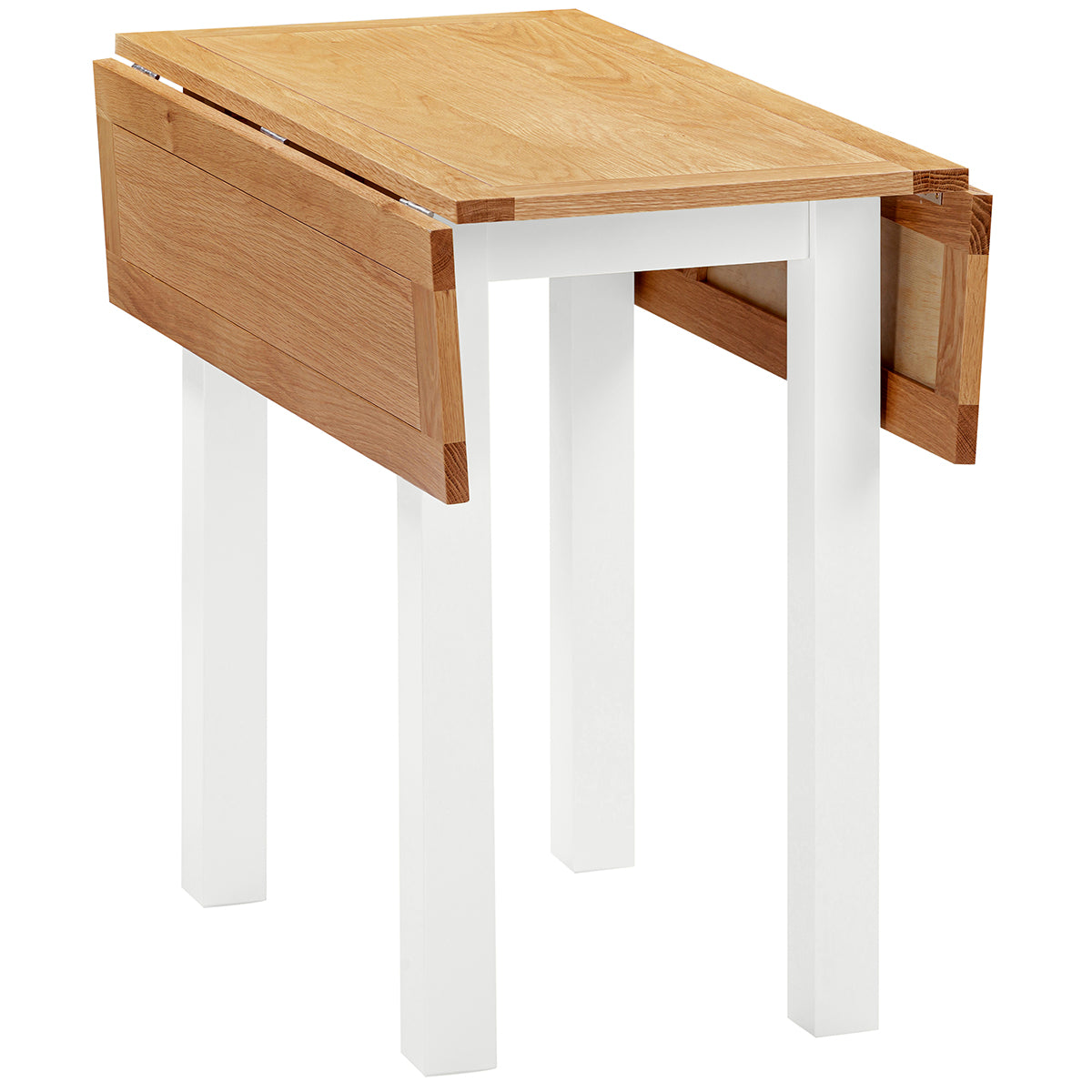 Dorchester White Square Drop Leaf Dining Table