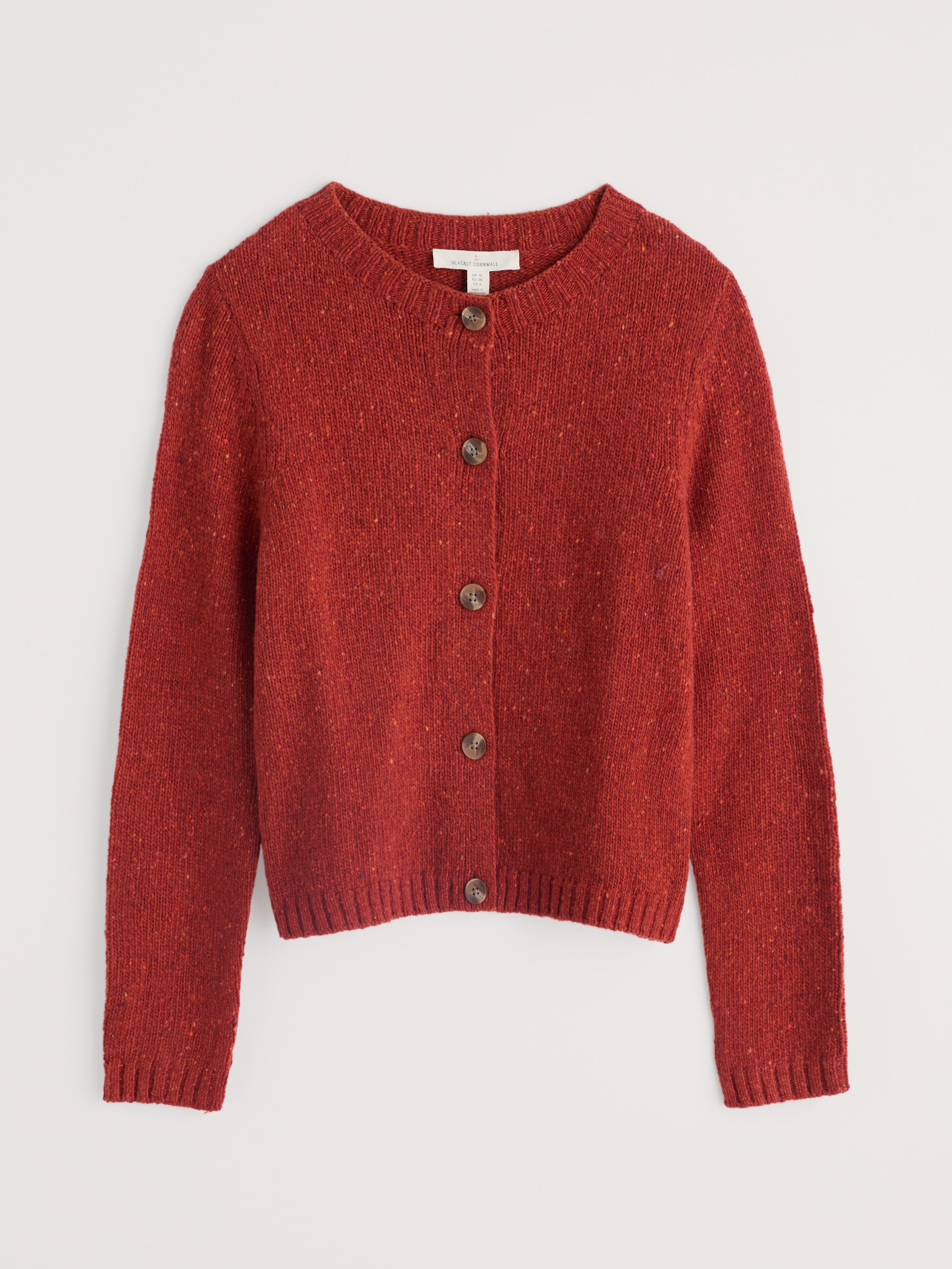 Seasalt Dawson Pick Cardigan Merino Red Sail