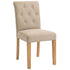 Lytham Light Oak Leg Natural Upholstered Dining Chair