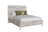 Verona Cream Stone Sand Velvet king 150cm Bed