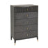 Verona Grey 5 Drawer Tall Chest