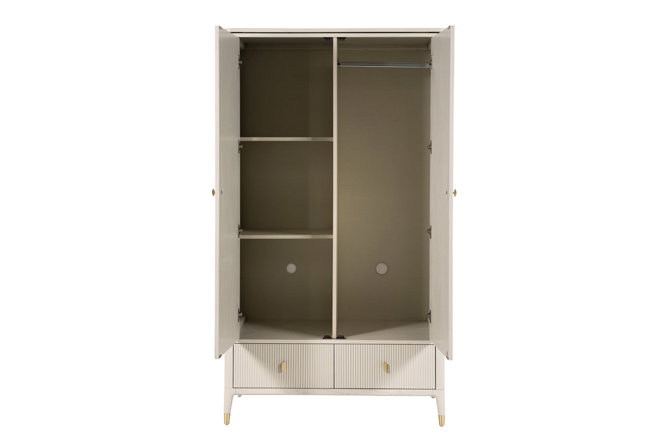 Verona Cream  Wardrobe With Drawer