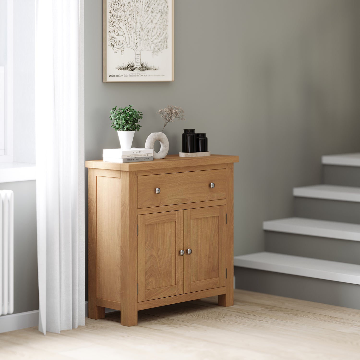 Dorchester Light Oak Compact Sideboard