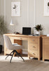 Dorchester Light Oak Single Pedestal Desk