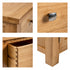 Dorchester Light Oak Compact 3 Drawer Bedside