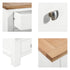 Dorchester White Compact 3 Drawer Bedside