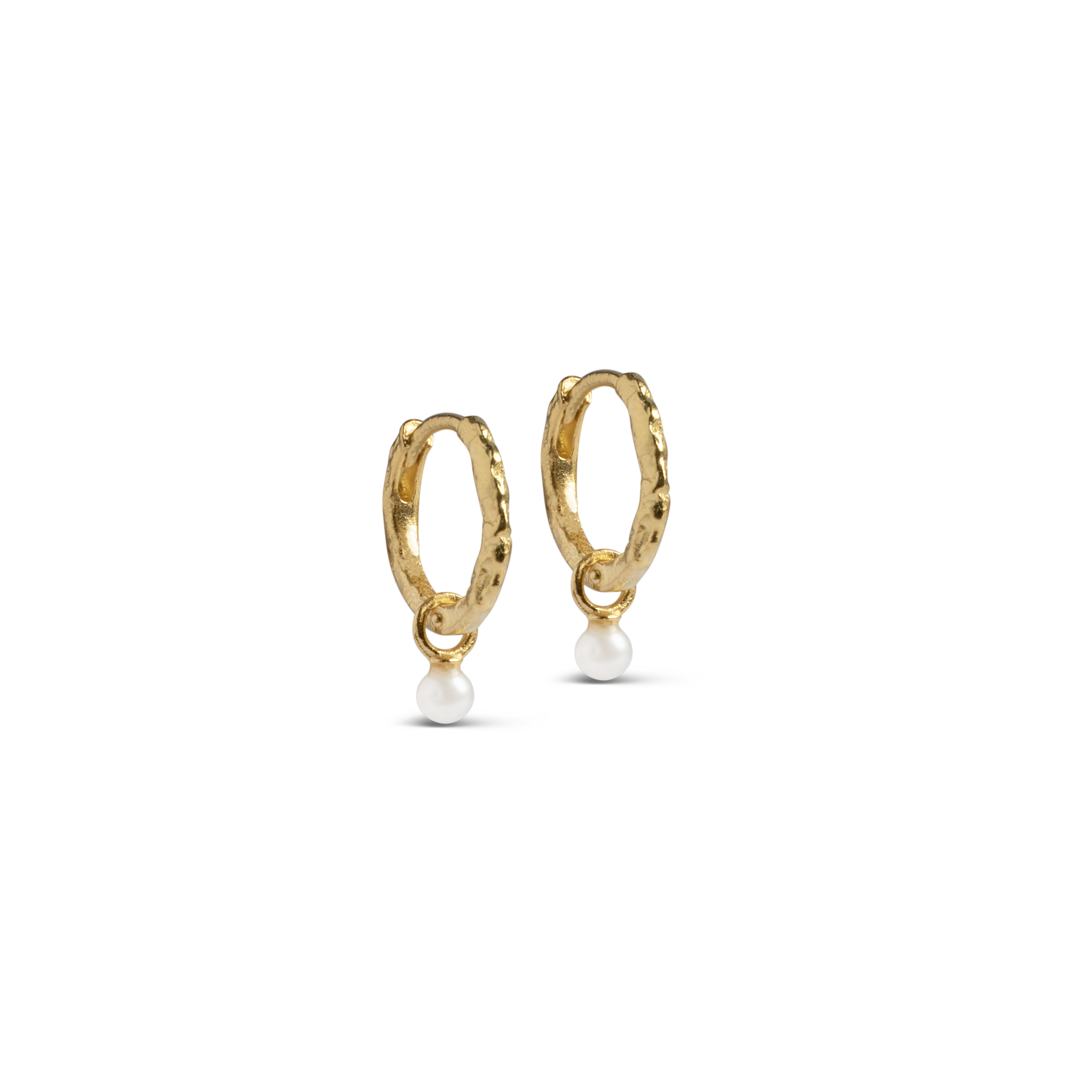 ENAMEL Copenhagen Pearl Belle Hoop Earrings