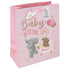 Elephant Baby Girl Gift Bag Large Pink