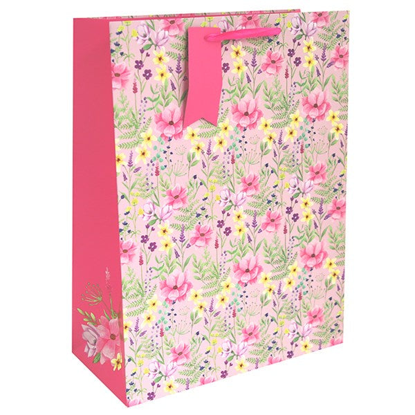 Pink Floral Extra Large Gift Bag