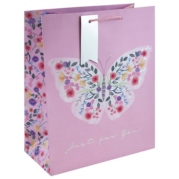 Butterfly Motif Gift Bag Large